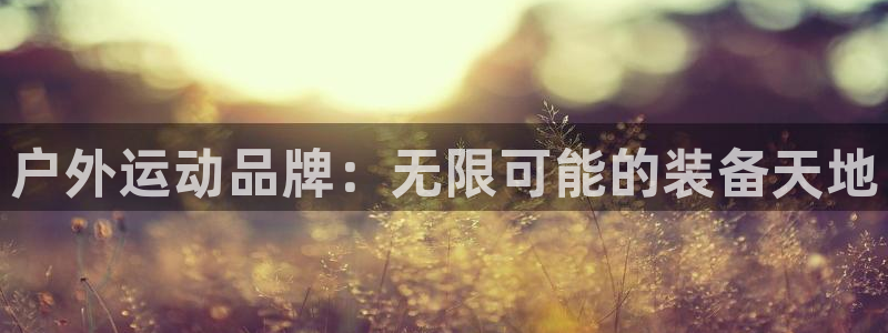 fb体育集团官网首页:户外运动品牌:无限可能的装备天地